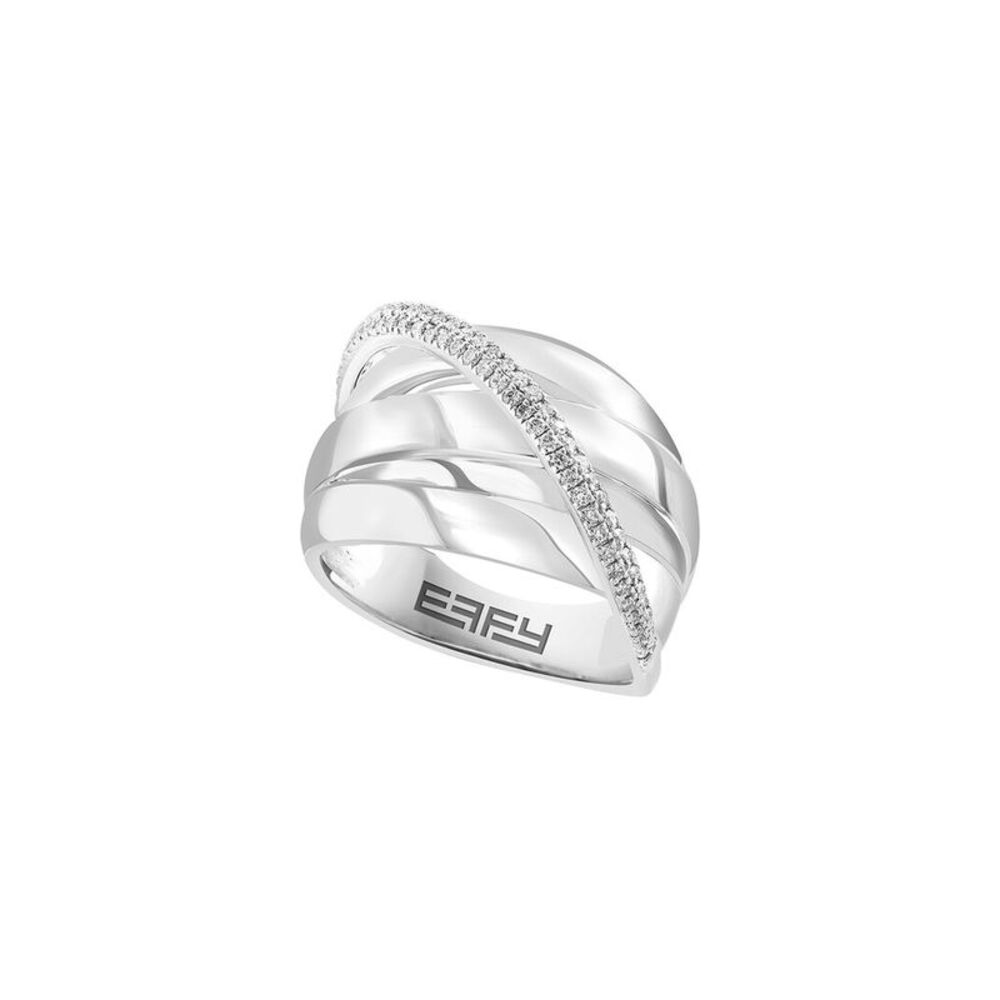 Effy Fine Jewelry Silver 0.25 Ct. Tw. Diamond Ring